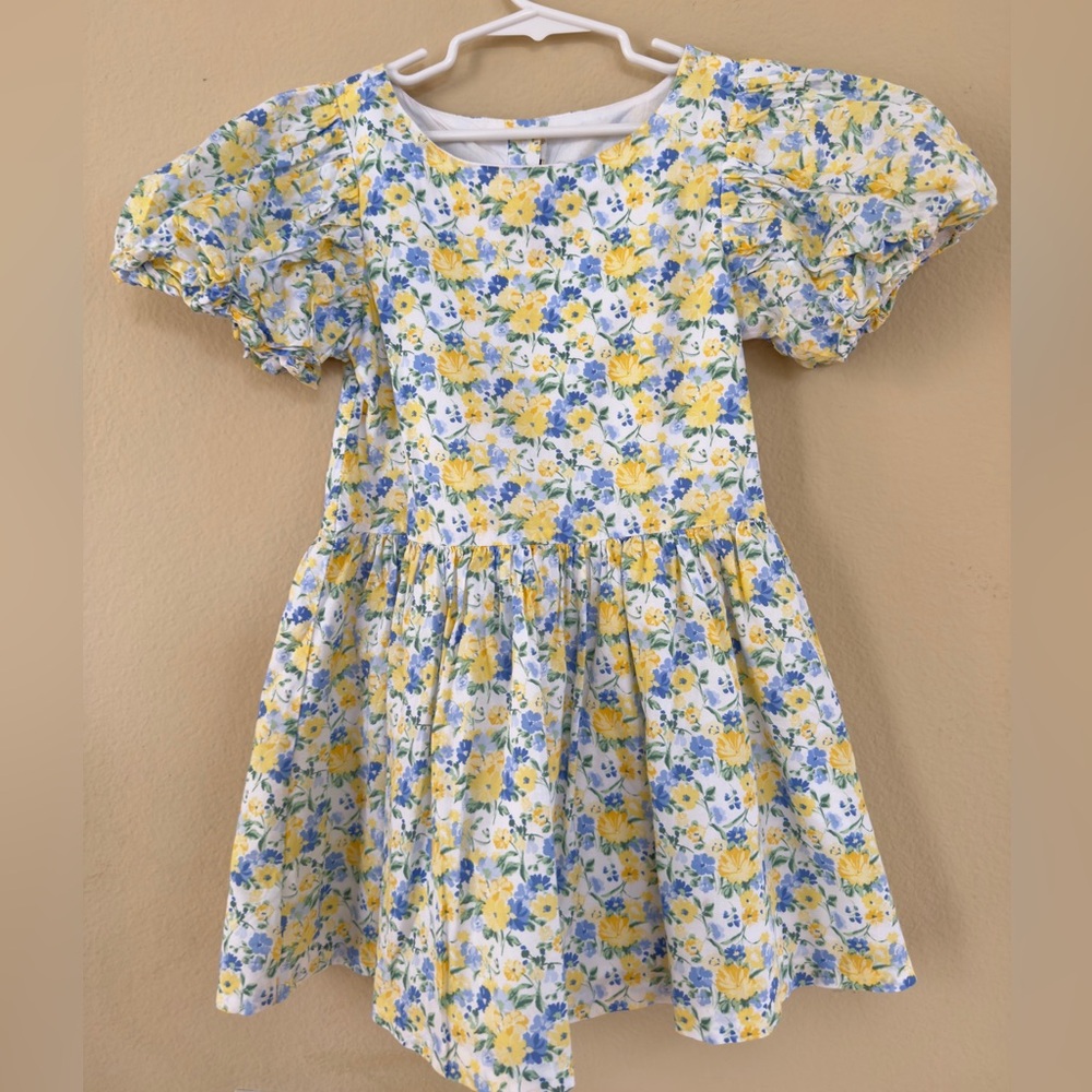 Janie and Jack Yellow and Blue Floral Dress